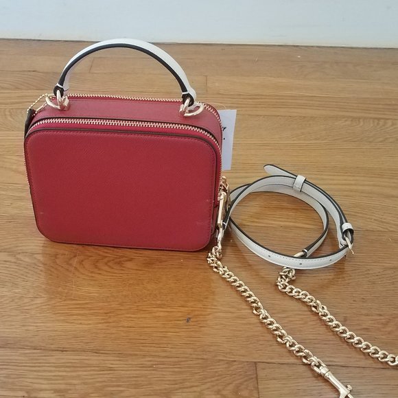 NEW Coach X Disney Cruella Motif Box Crossbody Crossgrain Leather Handbag CC377 - Picture 3 of 10